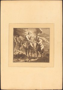 Repülés Egyiptomba alkotó: Johann Gottlieb Prestel after Nicolaes Pietersz Berchem