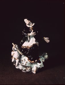 Meisseni Nepomuki Szent János figurája, barokk csoportból, 1731 körül (porcelán)