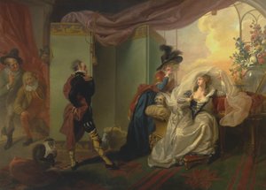 Olivia, Maria és Malvolio a "Tizenkettedik éjszaka"-ból, III. felvonás, iv. jelenet