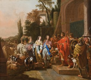 Ábrahám és Sára Abimélek előtt, 1681