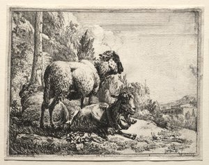 Kecske haranggal, 1665. alkotó: Johann Heinrich Roos