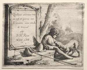 Johann Heinrich Roos Pásztorkodás sorozat, 1665.