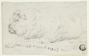 Fekvő birkák alkotó: Johann Heinrich Roos