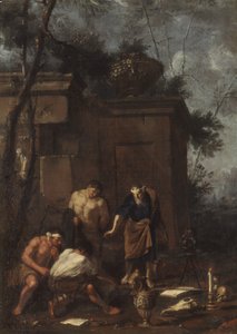 Kincsvadászok, 1660-as évek. alkotó: Johann Heinrich Schoenfeld