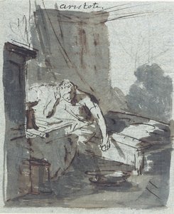 Arisztotelész (grafit, tinta és mosás papíron) alkotó: Johann Heinrich Tischbein