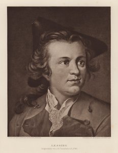 Gotthold Ephraim Lessing, német drámaíró és filozófus (litho) alkotó: Johann Heinrich Tischbein
