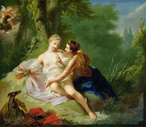 Jupiter Dianának álcázva, elcsábítja Callistót, 1756 körül