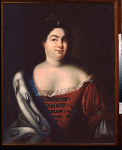 I. Katalin oroszországi császárné portréja (szül. Marthe Helene Skavronskaia (1684-1727) (I. Katalin császárné portréja) - Johann Heinrich Wedekin (1674-1736) festménye, olaj, vászon, 18. század eleje, német művészet 18. század - Állami Szabadtéri