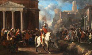 Johann Heiss Marcus Curtius a szakadékba merül