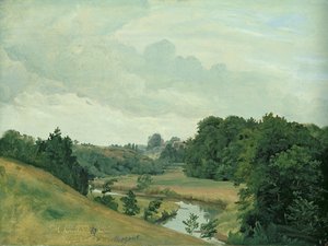 Az Alster folyó Poppenbuttelben reggel, 1883