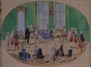 Pavel Petrovics nagyherceg és Mária Fjodorovna nagyhercegnő Bécsben 1782-ben, 1782-ben