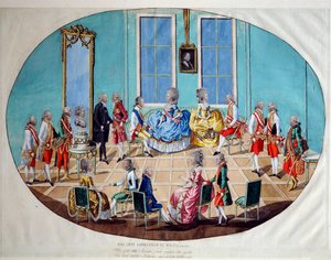 Az újévi ünnepség Bécsben 1782-ben, 1783-ban. alkotó: Johann Hieronymus Löschenkohl