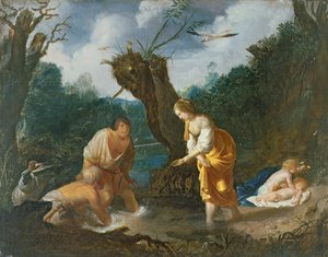 Latona a parasztokat békává alakítja, 1644 körül (olaj, réz) alkotó: Johann Hulsman