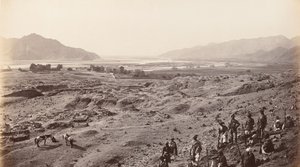 Folyó-szurdok Lalpura felett, Bassaule felé nézve, 1878 körül (fotó) alkotó: Johann Hulsman