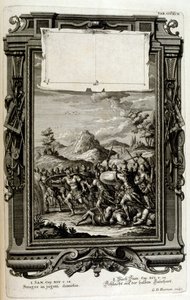 héberek a csatában; (Sámuel könyve) alkotó: Johann Jakob Scheuchzer