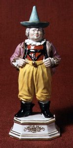 Udvari bolond alakja, Boetius metszete, Meissen, 18. század közepe alkotó: Johann Joachim Kaendler