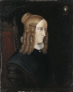 Annette von Droste-Hülshoff portréja 1797-1848, 1840 alkotó: Johann Joseph Sprick