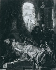 A látszólag halott Juliet Capulet alkotó: Johann Klaus