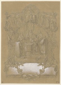 Tervezés keresztelési nyomathoz alkotó: Johann Klein (attributed to)