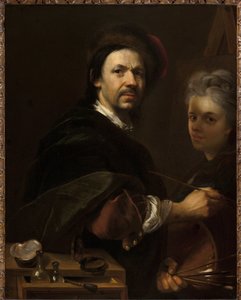 Önarckép feleséggel - Önarckép feleséggel - Jan (Johann) Kupecky (Kupetzky) (1667-1740). olajfestmény