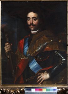 I. Nagy Péter császár (1672-1725) - Jan (Johann) Kupecky (Kupetzky) (1667-1740) portréja. Olajfestmény