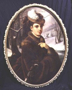 Egy elegáns osztrák hölgy portréja alkotó: Johann Kurtweil