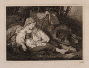 Az alvó gyerekek alkotó: Johann Leonhard Appold