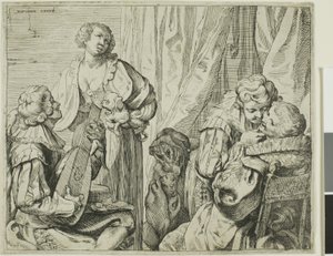 Belső két pár szeretővel és egy bolonddal alkotó: Johann Liss