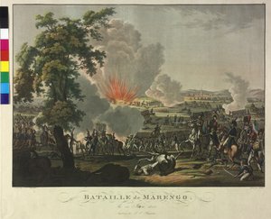 Marengói csata 1800. június 14-én (metszet és aquatinta)
