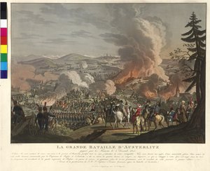Slavkov u Brna-i csata 1805. december 2-án (metszet és akvatinta)