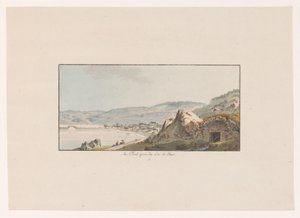 Kilátás Poutra a Lac de Joux-nál Au Pout, pres du Lac de Joux (cím a tárgyon) Svájc kilátásai (sorozat címe) Collection de quelques vues dessinées en Suisse d