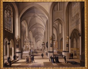 Egy gótikus templom belseje, 1787 alkotó: Johann Ludwig Ernst Morgenstern