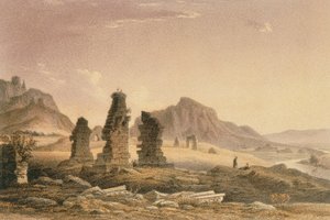 Szardisz környéke. Rézkarc Bernatz és társai - Steinkopk J.F. Szerkesztő alkotó: Johann Martin Bernatz