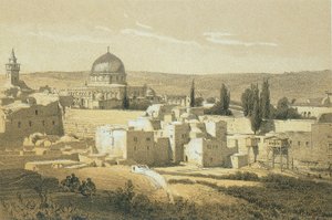 Jeruzsálem. Rézkarc Bernatz és társai - Steinkopk J.F. Szerkesztő