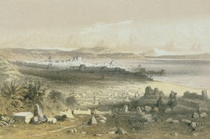 Tiberias Schacher-Steinkopk J. F. Editore rézkarcán alkotó: Johann Martin Bernatz