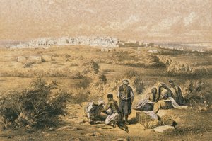 Kilátás Haifára. Rézkarc Bernatz és társai - Steinkopk J.F. Szerkesztő alkotó: Johann Martin Bernatz