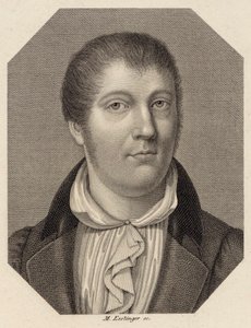 Louis Spohr hegedűművész és zeneszerző portréja 1784-1859, 1820. alkotó: Johann Martin Esslinger