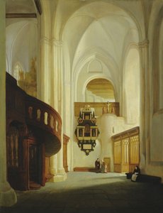 A Szent Miklós-templom belseje, 1831