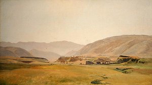 Campagna táj (olaj, farostlemez, vászon)