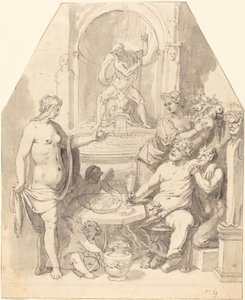 Ceres és Bacchus nélkül a Vénusz megfagy alkotó: Johann Matthias Kager