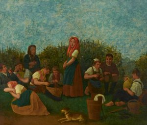 Pihenés a szőlőben (Schreiber család)