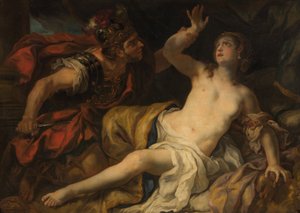 Tarquinius és Lucretia alkotó: Johann Michael Rottmayr