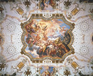 A bölcsesség és a jó lelkiismeret győzedelmeskedik az erkölcstelenség felett ... (márvány) alkotó: Johann Michael Rottmayr