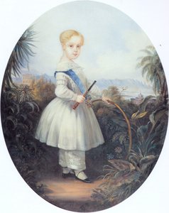 Afonso, Brazília császári hercege, Pedro II legidősebb fia. 1846. alkotó: Johann Moritz Rugendas