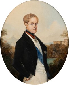 II. Péter brazil császár portréja 1825-1891, 1846. alkotó: Johann Moritz Rugendas