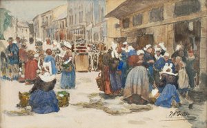 Piac Concarneau-ban