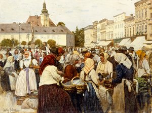 Piactér, Misfrau (olaj, vászon)