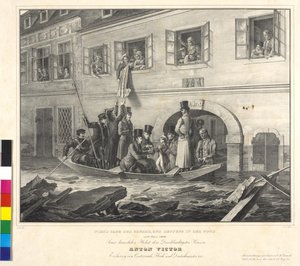 A bécsi veszély napjáról és a mentésről a Nothban 1830. március 2-án (litográfia)