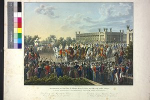 I. Ferenc császár megindító uramfelsége Párizsban 1814. április 15-én.
