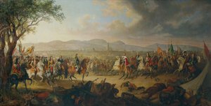 I. Lipót császár és III. Jan király Sobieski Bécs előtt